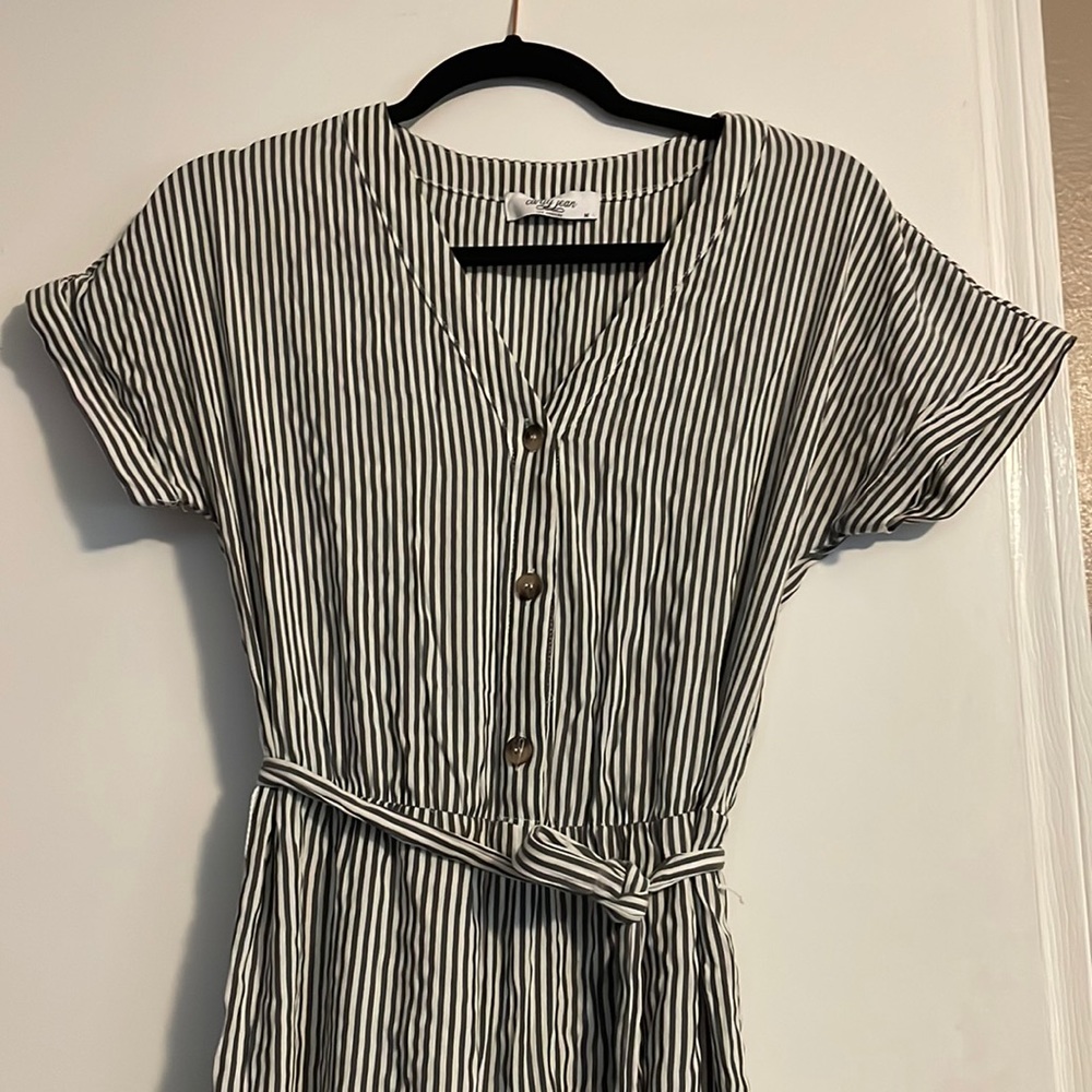 Carly Jean Striped Jumpsuit